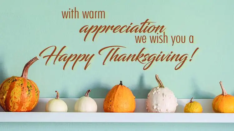 Happy Thanksgiving to you!